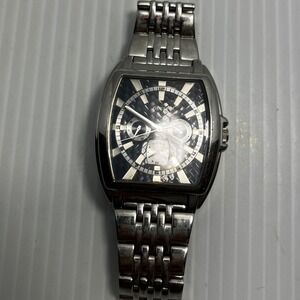 GUESS Men's Stainless Steel Watch Water Resistant Tonneau W10508G1(need battery)